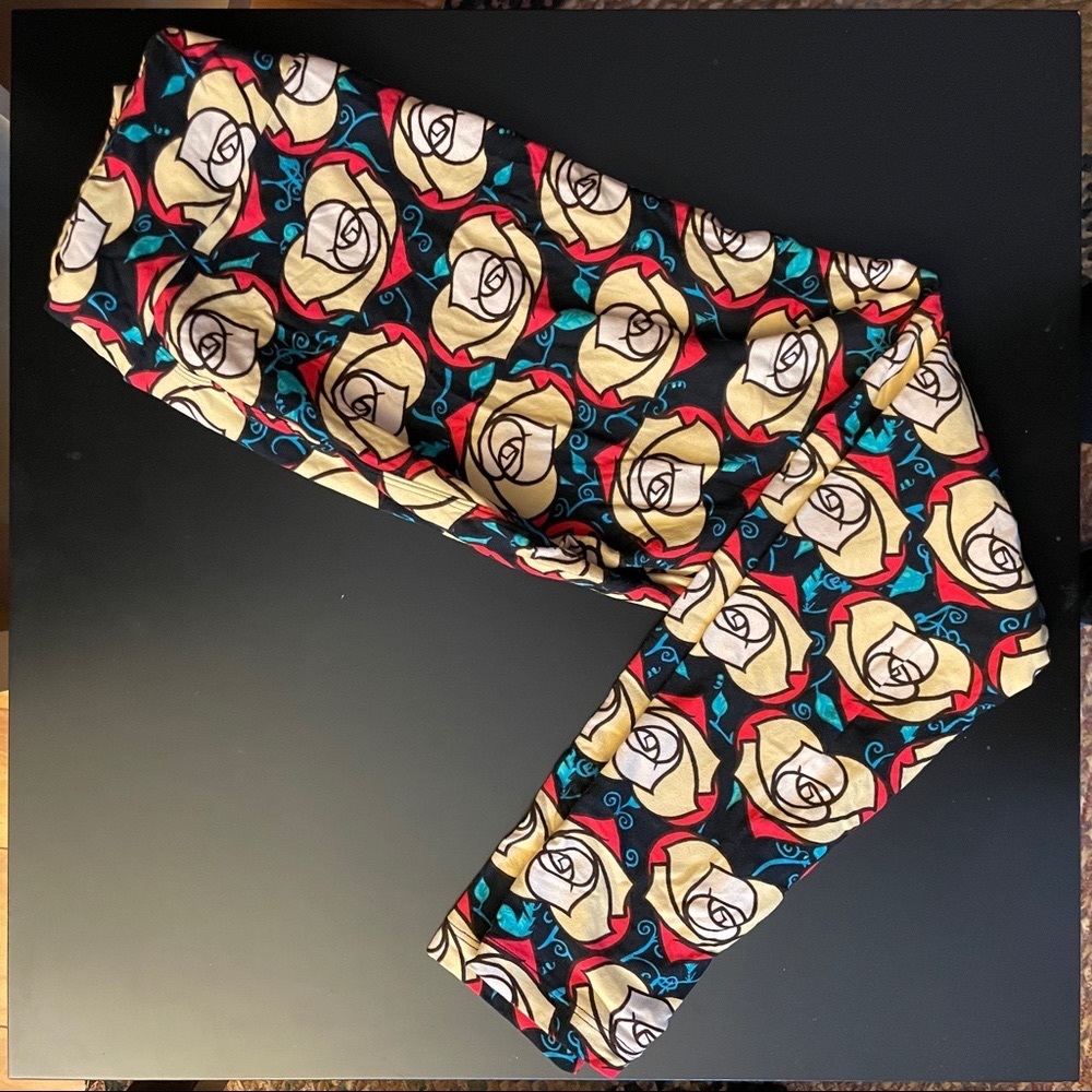 Lularoe “Disney” roses pattern OS